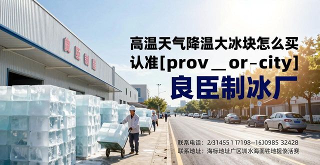高温天气降温大冰块怎么买 认准绍兴良臣制冰厂