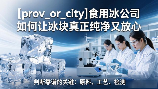 绍兴食用冰公司如何让冰块真正纯净又放心
